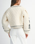 The Analise Embroidered Quilted Jacket