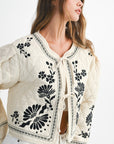 The Analise Embroidered Quilted Jacket