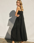 The Angeni Black Halter Maxi Dress