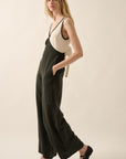 The Angi Black Colorblock Jumpsuit