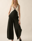 The Angi Black Colorblock Jumpsuit