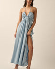 The Annalisa Halter Maxi Dress