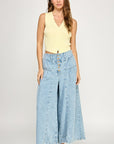 The Anya Lemon Buttoned Vest