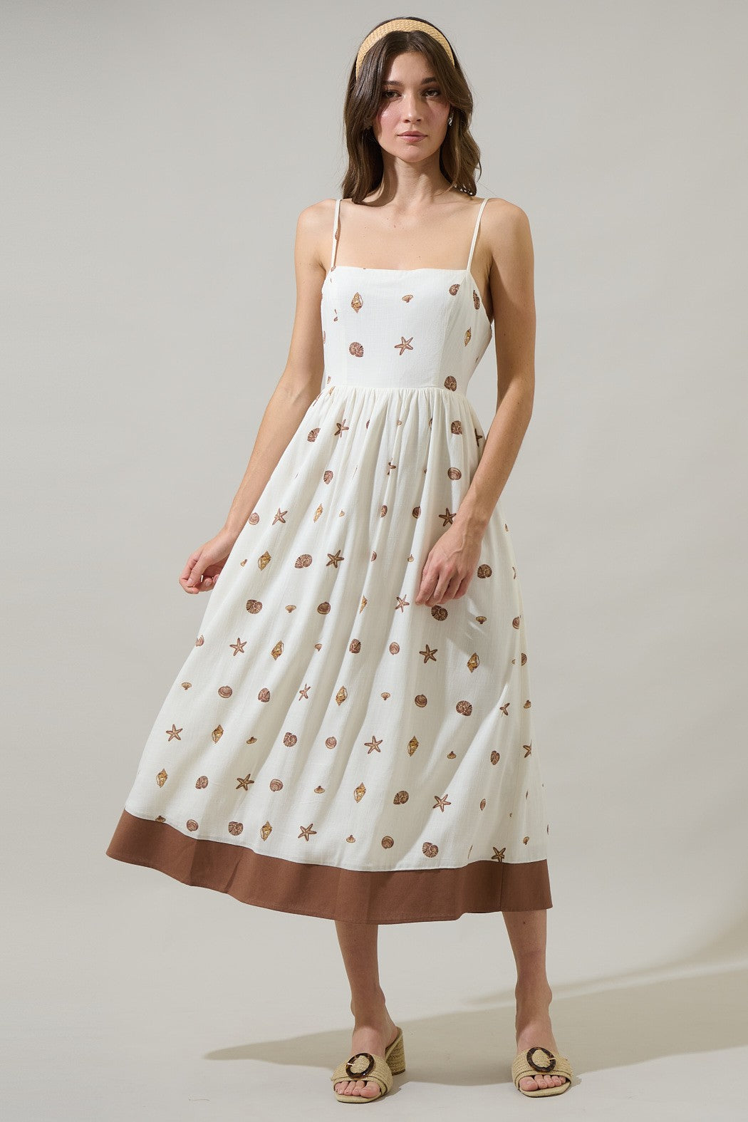 The Arena Shells Flowy Midi Dress – Thread + Seed