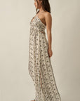 The Arlette Floral Halter Maxi Dress