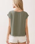 The Asha Olivine Top + Pant Set - Sold Separately