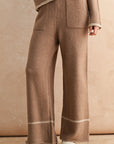 The Astrid Contrast Lounge Sweater + Pant Set - Sold Separately