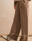 The Astrid Contrast Lounge Sweater + Pant Set - Sold Separately