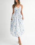 The Aurelia Floral Smocked Midi Dress