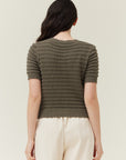 The Auryn Sage Crochet Knit Cardigan
