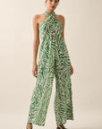 The Avayah Abstract Convertible Halter Jumpsuit