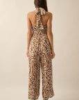 The Avayah Chocolate Convertible Halter Jumpsuit