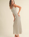 The Avery Striped Long Dress