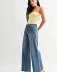 The Avery Micro Patch Pocket Wide Leg Jeans