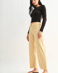 The Blaire Butter Twill Utility Wide Leg Jeans