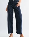 The Blaire Twill Utility Wide Leg Jeans