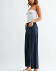 The Blaire Twill Utility Wide Leg Jeans