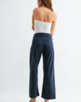 The Blaire Twill Utility Wide Leg Jeans