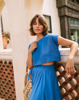 The Santorini Crop Top + Midi Skirt Set- Sold Separately