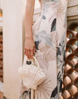 The Calypso Seashell Straw Woven Bag