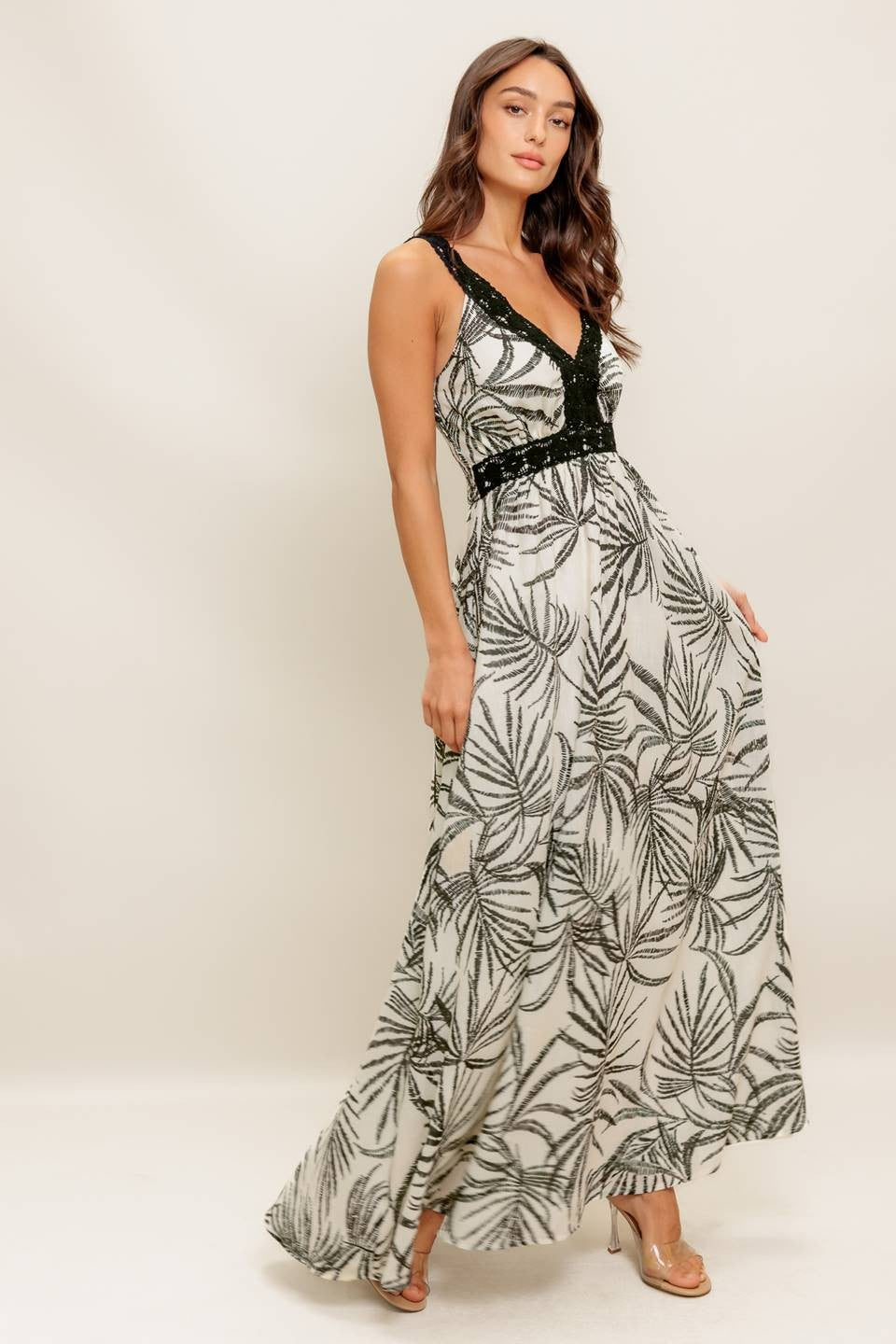 fitted lace wedding dress Fearless Travels Green Tropical Maxi Dress – Shop the Mint