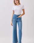 The Callie Diamond Pocket Wide Leg Jeans