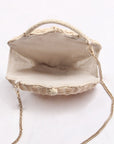 The Calypso Seashell Straw Woven Bag
