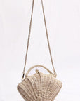 The Calypso Seashell Straw Woven Bag