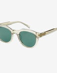The Cameron Crystal Gray Acetate Round Sunglasses