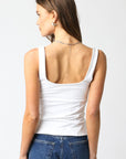 The Carina Front Split Button Top