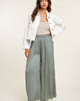 The Caty White Cropped Denim Jacket