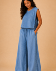 The Kelsey Tencel Tie Top
