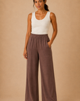 The Kieran Chocolate Linen Utility Pants