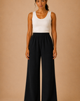 The Kieran Black Linen Utility Pants