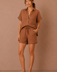 The Kit Linen Shirt + Shorts Set - Sold Separately