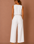 The Kit Linen Top + Pant Set - Sold Separately