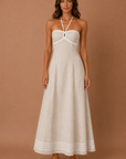 The Thalassa Halter Maxi Dress