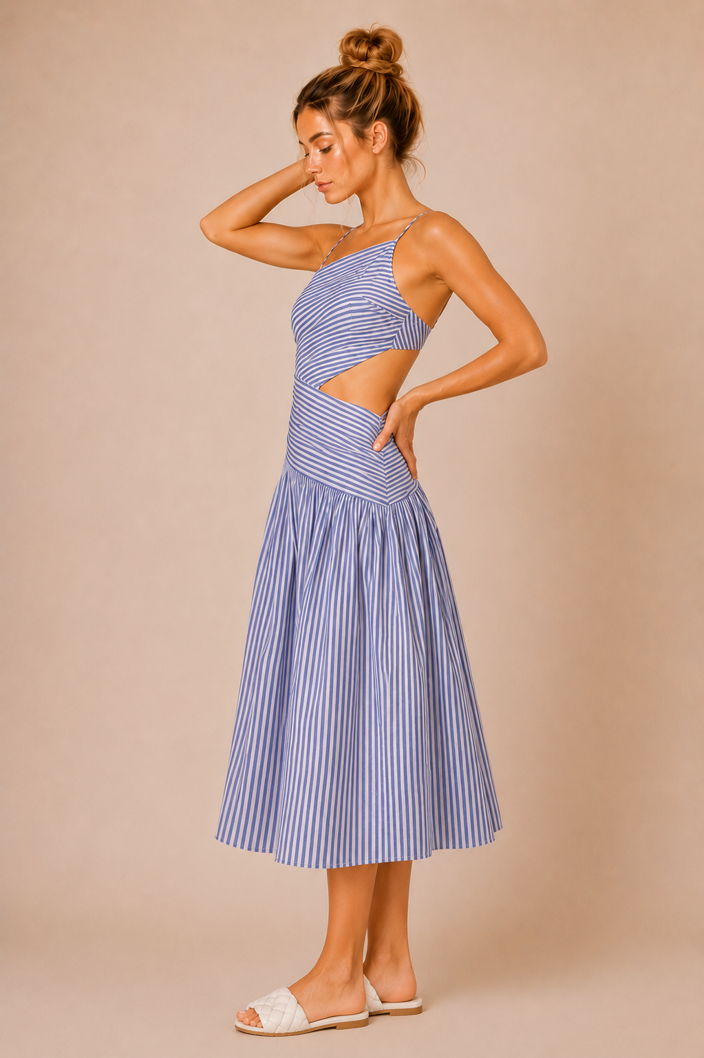 The Adelaide Asymmetrical Midi Dress – Thread + Seed