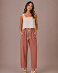The Noa Clay Drawstring Barrel Pants