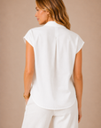 The Jaime Off White Tencel Shirt