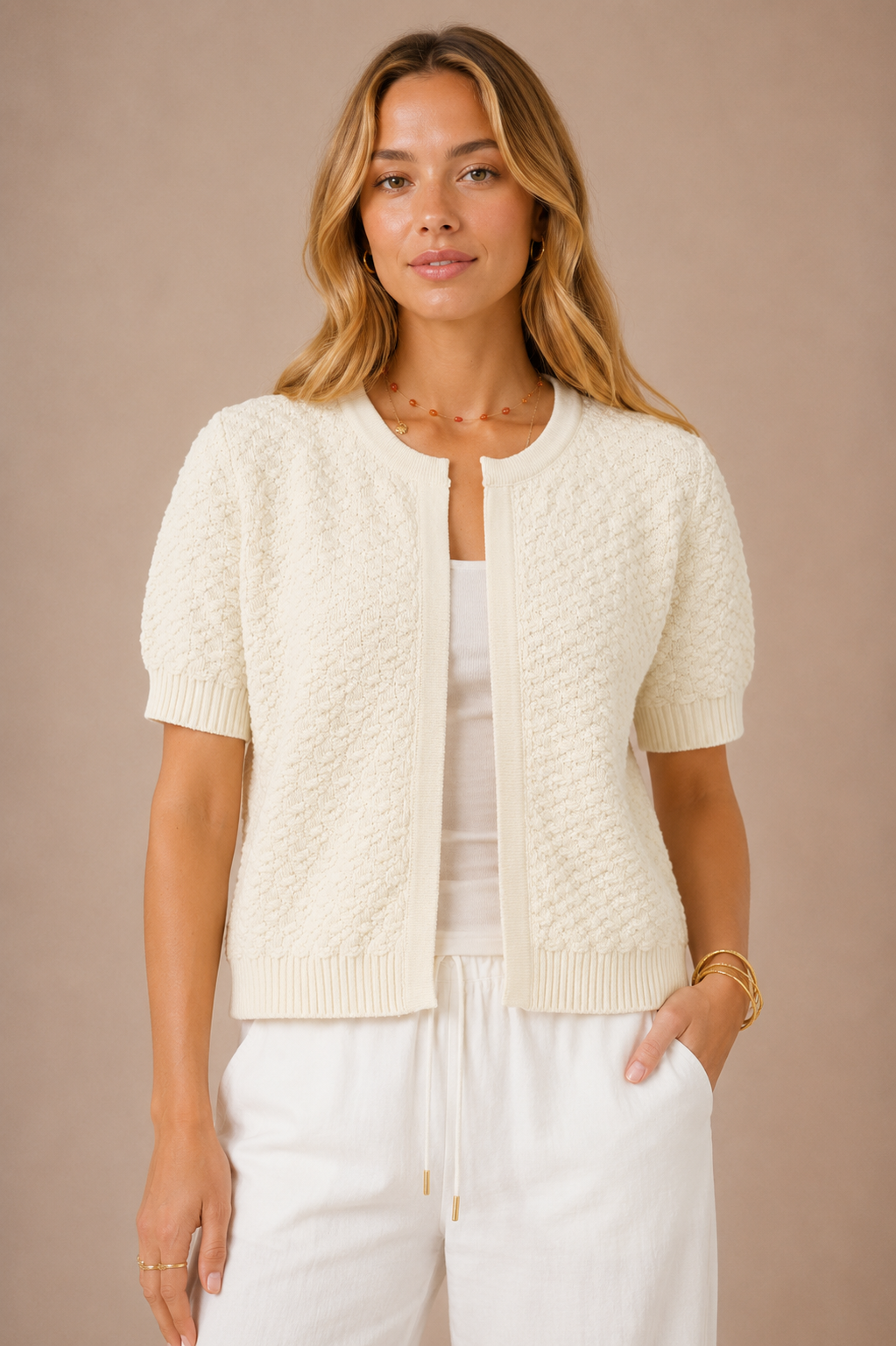 The Mae Short Sleeve Cardigan – Thread + Seed