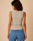 The Sydney Sage Ribbed Tank Top