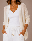 The Gale Ivory Dolman Sleeve Cardigan