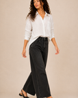 The Elaine Ivory Striped Button Down Shirt