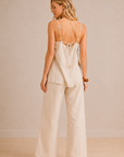 The Lana Linen Tank + Pants Set - Sold Separately