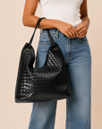 The Sabine Woven Hobo Bag