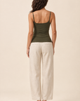 The Rue Deep Olive Tank Top