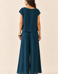 The Asha Dark Hunter Green Top + Pant Set - Sold Separately