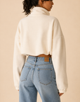 The Aven Cream Apricot Reversible Fleece Jacket