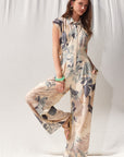 The Chauntel Botanical Cut Out Jumpsuit